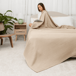 Adult Sand Waffle Blanket Comfy Cubs Cotton Comfort - Everetts Place Boutique - 