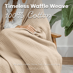 Adult Sand Waffle Blanket Comfy Cubs Cotton Comfort - Everetts Place Boutique - 