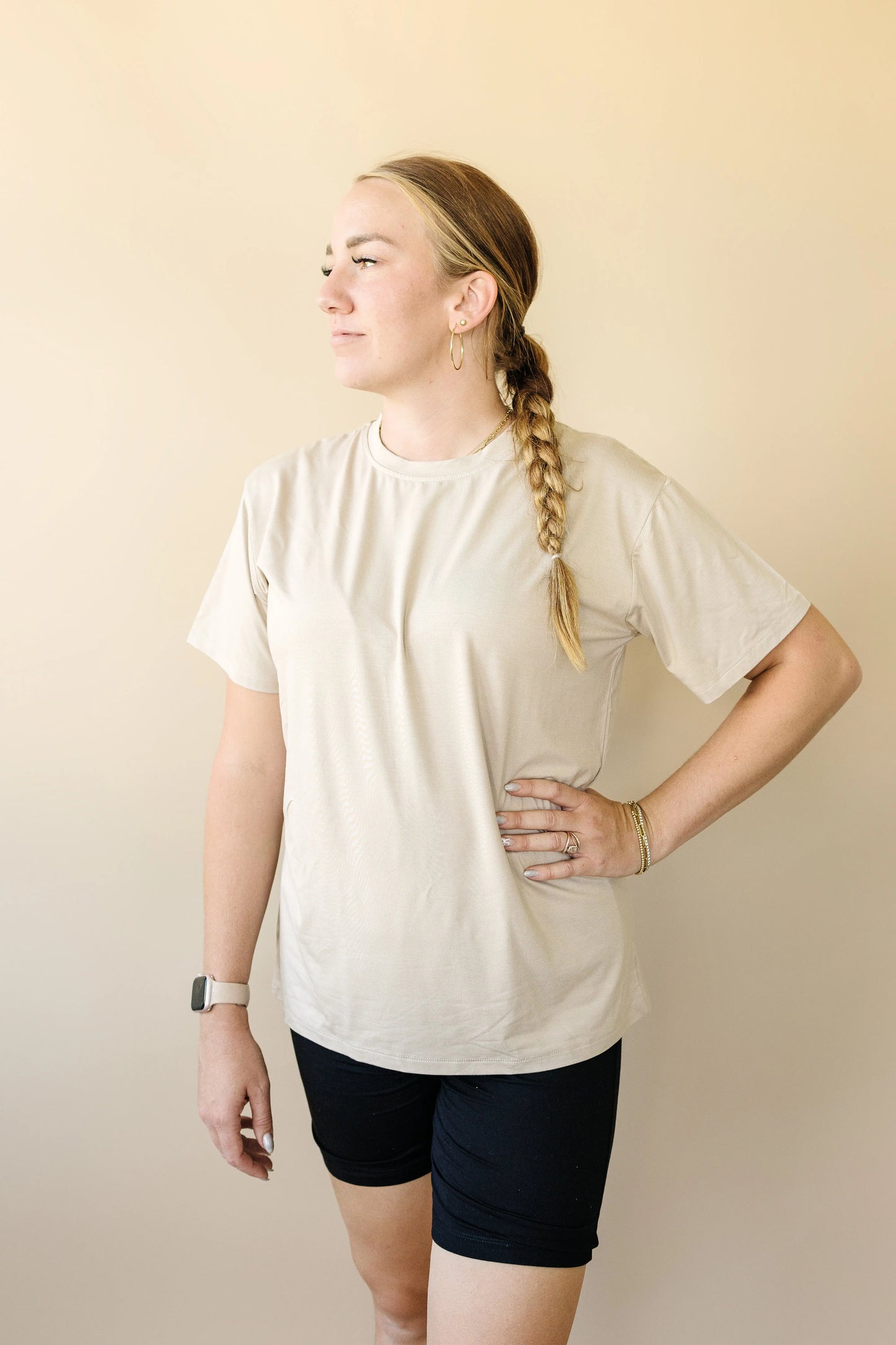 Adult Unisex Bamboo Tee 260GSM Comfort Stretch Wear Little Joy Co. Everetts Place: Online Boutique 10.00