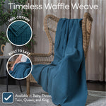 Adult Waffle Blankets Neptune 100 Cotton Cozy Comfort Comfy Cubs Everetts Place: Online Boutique