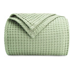 Adult Waffle Blankets Sage Cotton Luxury By Comfy Cubs - Everetts Place Boutique - 