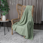 Adult Waffle Blankets Sage Cotton Luxury By Comfy Cubs - Everetts Place Boutique - 