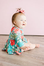 After The Rain Twirl Bodysuit Sleeve Infant Outfit - Everetts Place Boutique - Twirl Bodysuit - 3/4 Sleeve