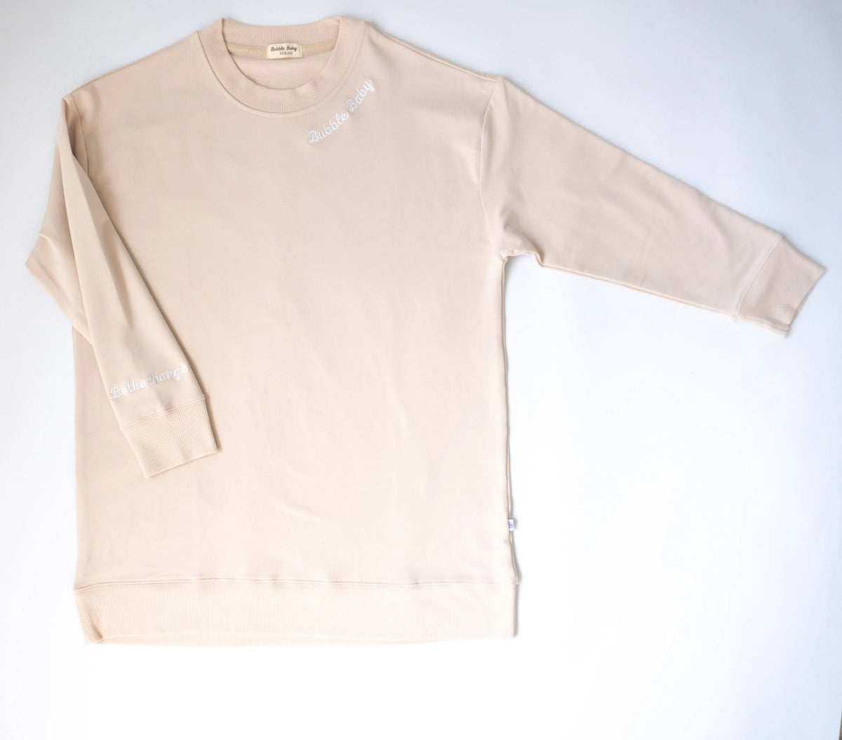 Bubble Baby Almond || Adult Bamboo Terry Sweatshirt - 