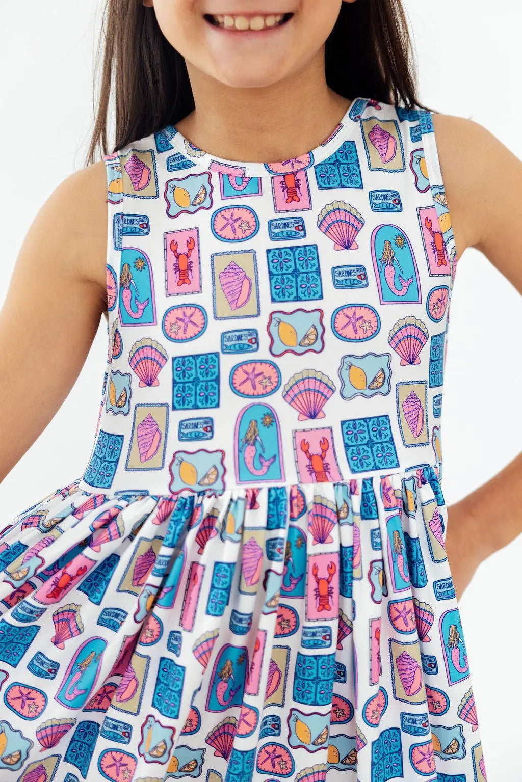 Amalfi Adventure Tank Twirl Dress - Pink, Day Dress, Dress, Baby & Toddler Clothing, One-piece garment | Everetts Place