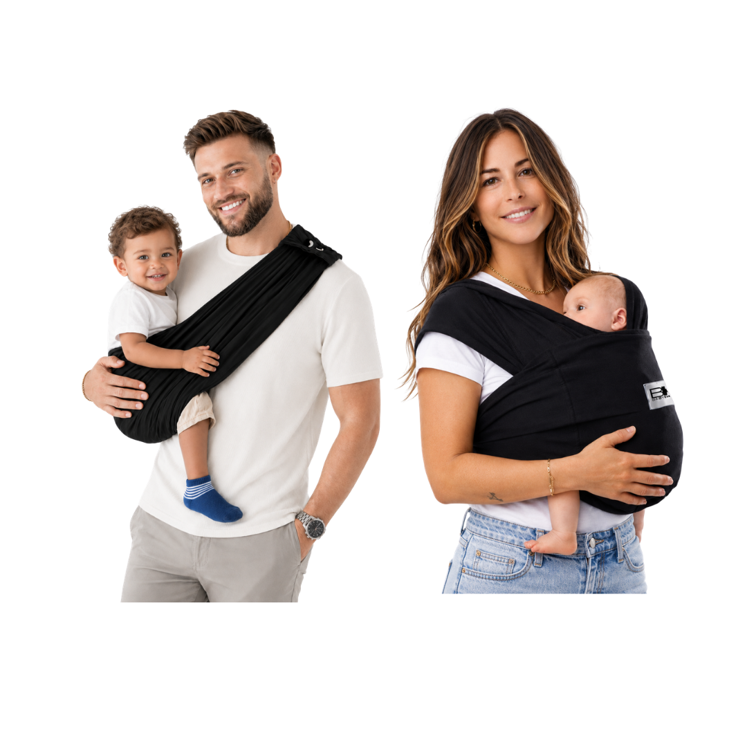T-Shirt Style Cotton Baby Carrier - Black by Baby K'tan