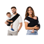 T-Shirt Style Cotton Baby Carrier - Black by Baby K'tan