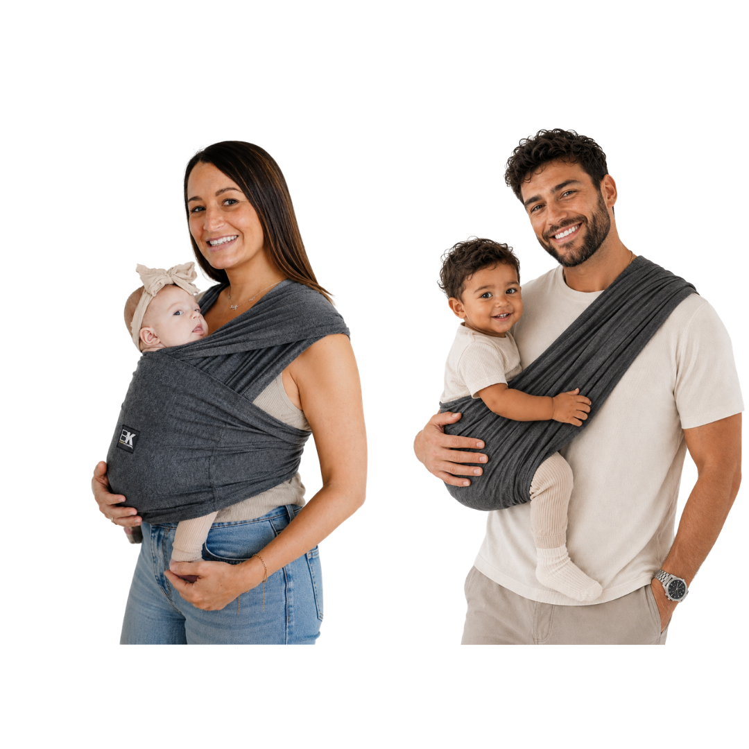 Performance Fabric Baby Carrier - Heather Black by Baby K'tan