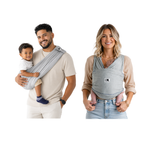 Cotton T-Shirt Style Baby Carrier - Heather Grey by Baby K'tan