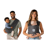 Breathable Cotton Mesh Baby Carrier - Charcoal by Baby K'tan