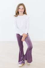 Ribbed Velvet Bells Leggings - Flared by Mila & Rose ® (view 4 of 4)