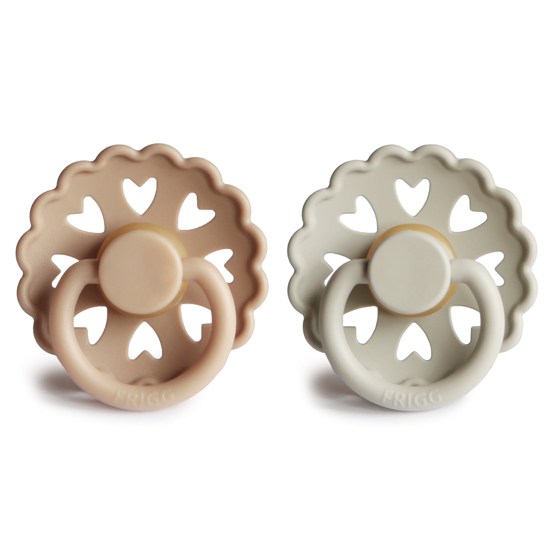 Mushie FRIGG Andersen Fairytale natural rubber pacifiers, 2-pack