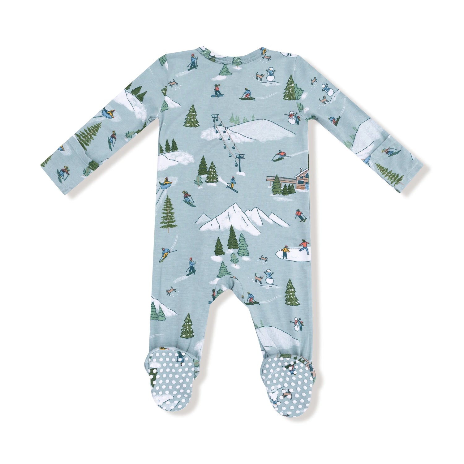 Angel Dear Angel Dear 2 Way Zipper Footie Bamboo Viscose Baby Sleeper - Apparel & Accessories > Clothing > Baby & Toddler Clothing > Baby & Toddler Sleepwear 651