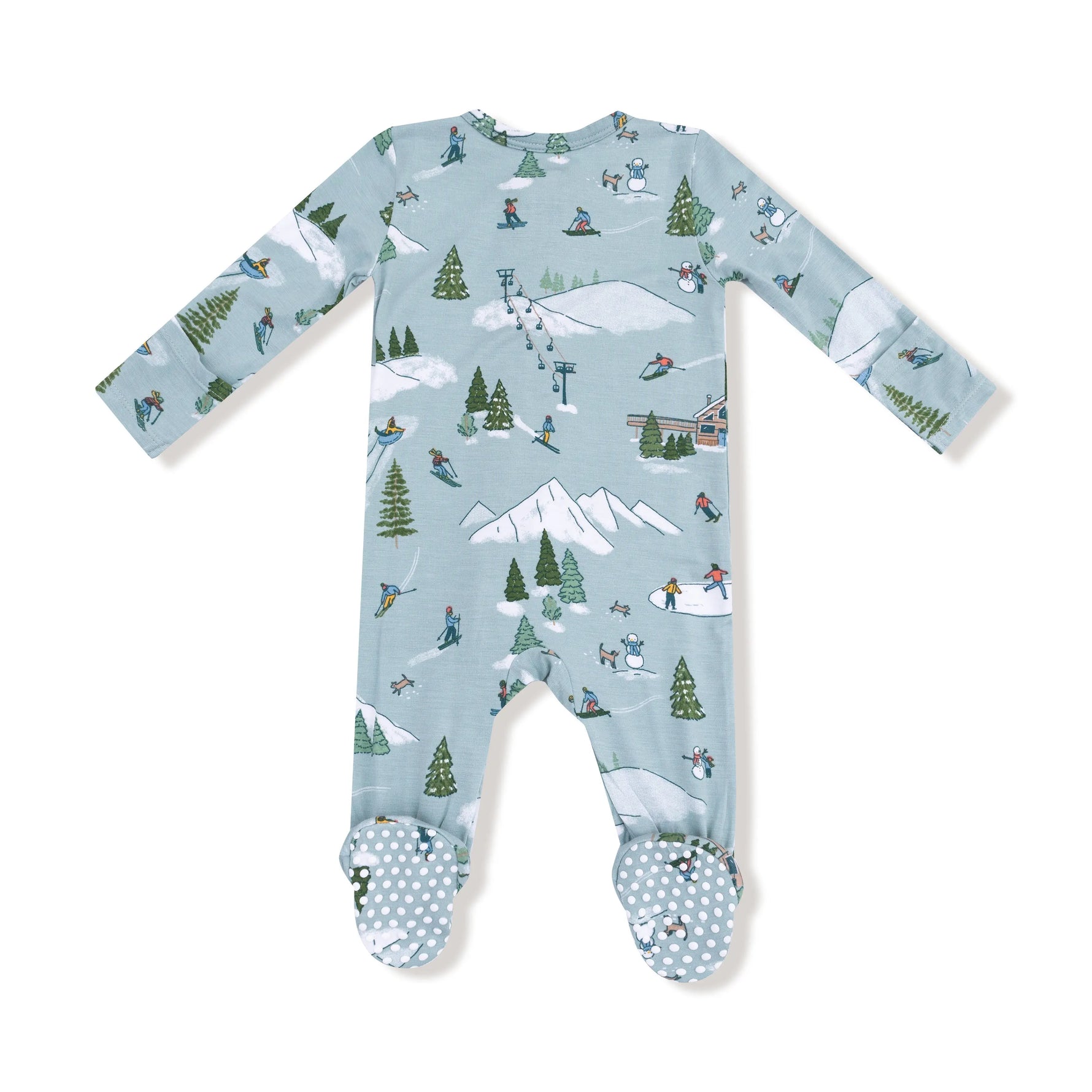 Angel Dear Angel Dear 2 Way Zipper Footie Bamboo Viscose Baby Sleeper - Apparel & Accessories > Clothing > Baby & Toddler Clothing > Baby & Toddler Sleepwear 651
