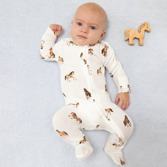Angel Dear 2 Way Zipper Footie Cozy Signature Prints Angel Dear Everetts Place: Online Boutique