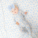 Angel Dear Angel Dear 2 Way Zipper Footie Ruffle Front Bamboo Viscose - Apparel & Accessories > Clothing > Baby & Toddler Clothing > Baby & Toddler Sleepwear 128
