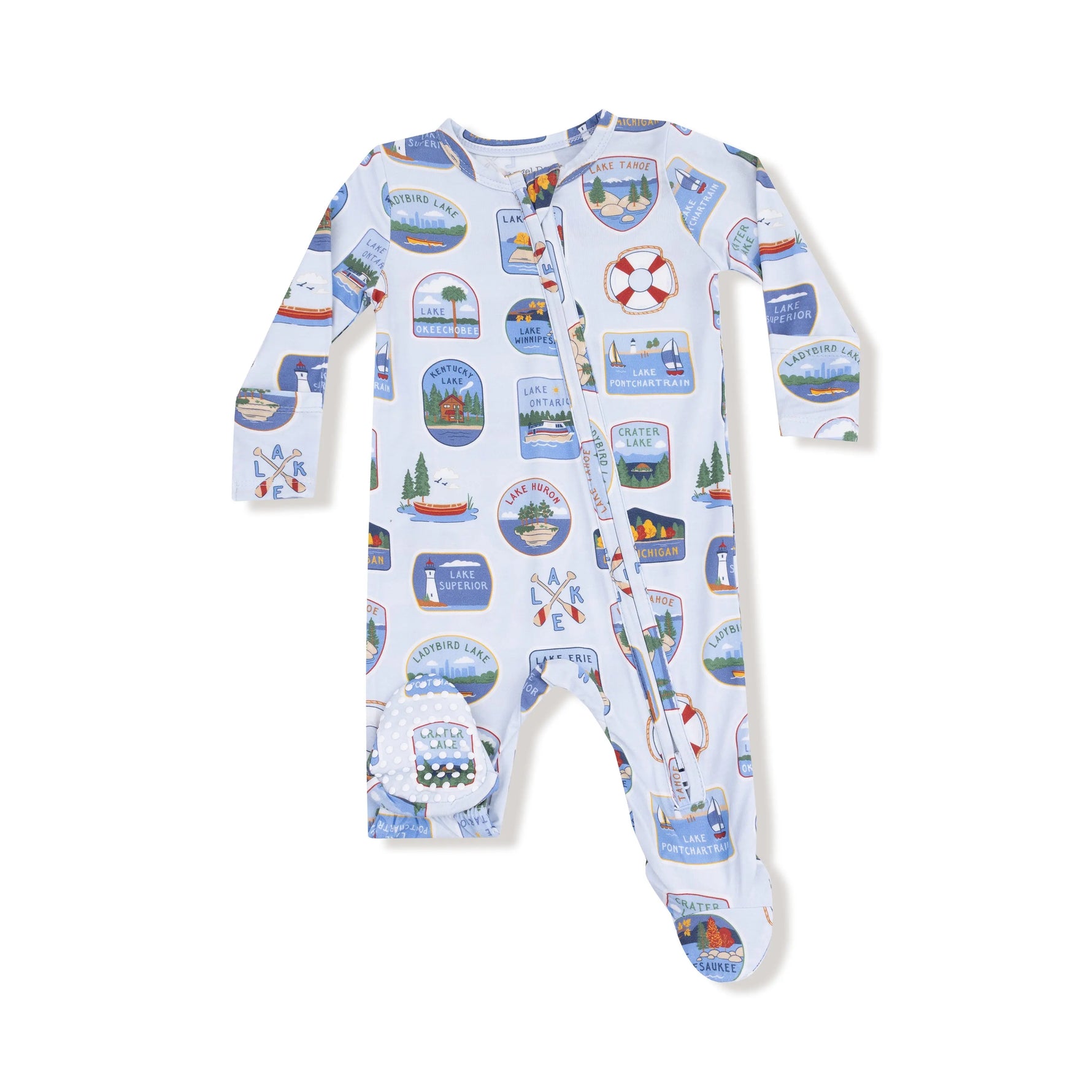 Angel Dear Angel Dear 2 Way Zipper Footie Soft Bamboo For Baby - Apparel & Accessories > Clothing > Baby & Toddler Clothing > Baby & Toddler Sleepwear 651