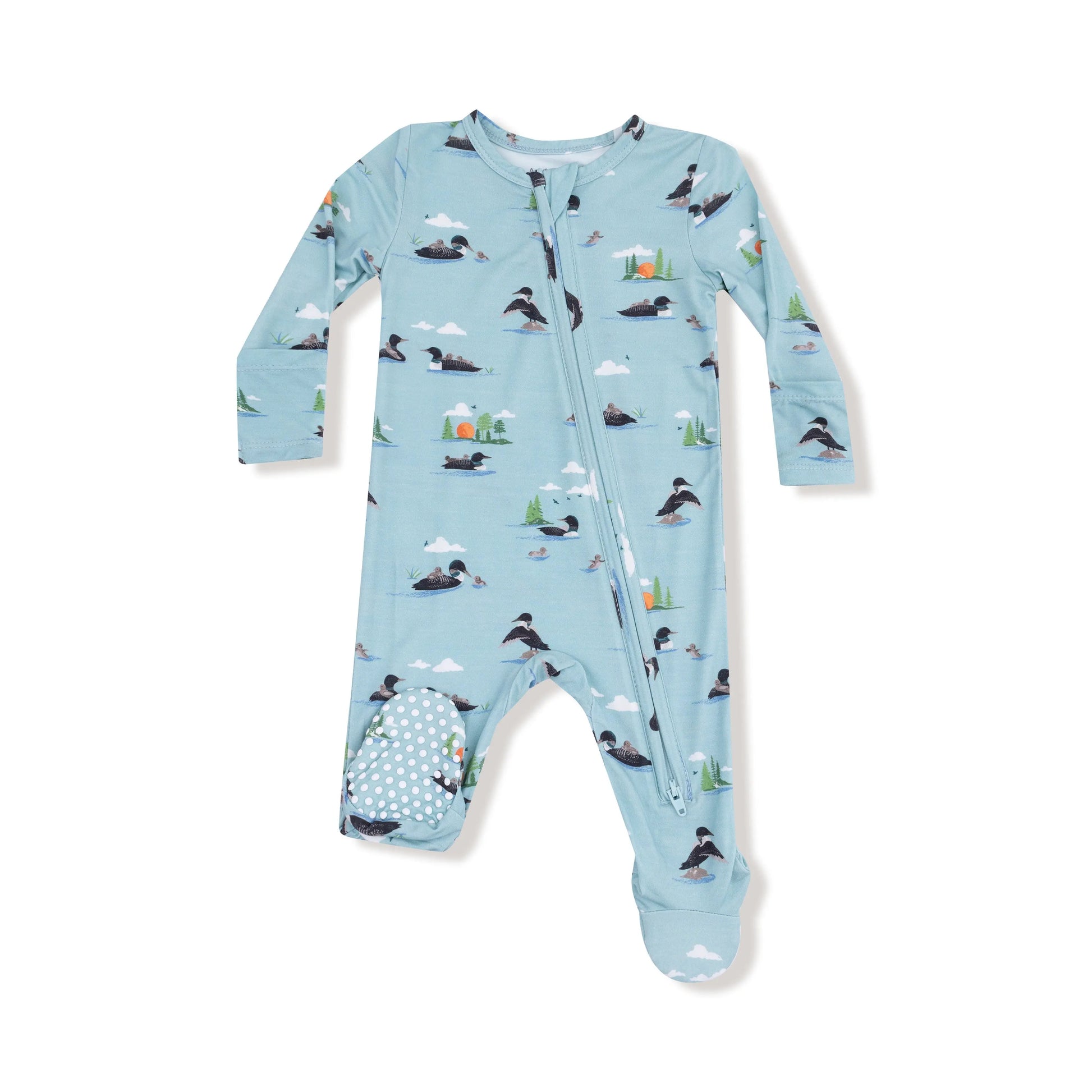 Angel Dear 2 Way Zipper Footie Soft Bamboo Sleepwear Angel Dear Everetts Place: Online Boutique