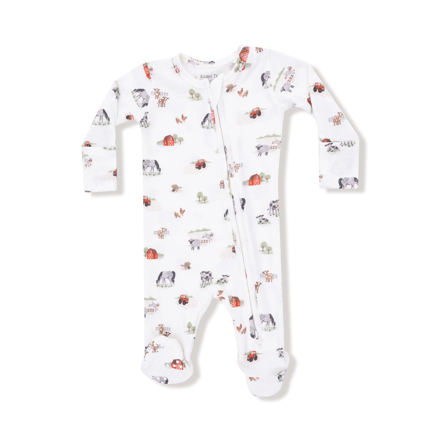 Angel Dear Angel Dear 2 Way Zipper Footie for Baby with Ribbed Modal - Apparel & Accessories > Clothing > Baby & Toddler Clothing > Baby & Toddler Sleepwear 651