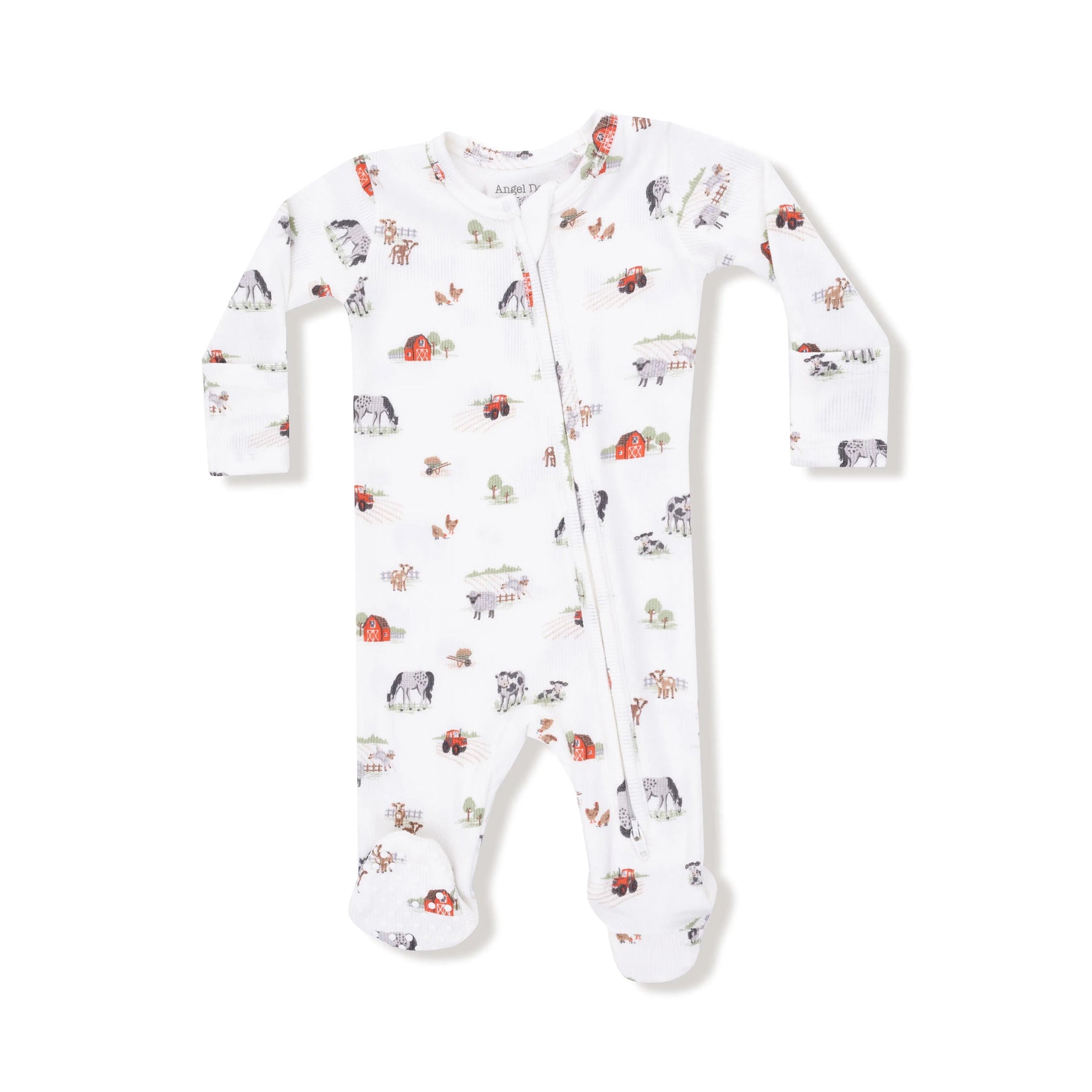 Angel Dear Angel Dear 2 Way Zipper Footie for Baby with Ribbed Modal - Apparel & Accessories > Clothing > Baby & Toddler Clothing > Baby & Toddler Sleepwear 651