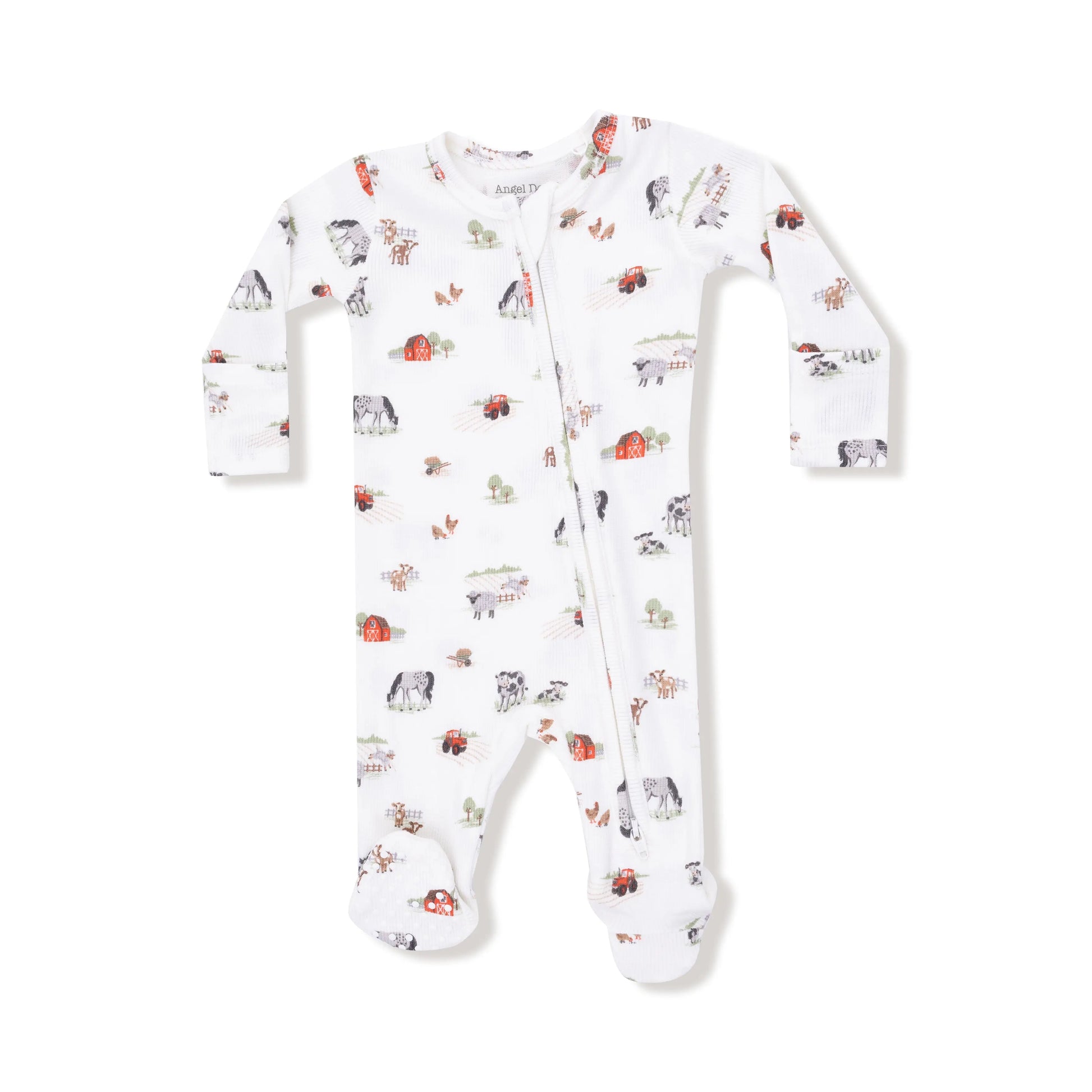 Angel Dear 2 Way Zipper Footie for Baby with Ribbed Modal Angel Dear Everetts Place: Online Boutique