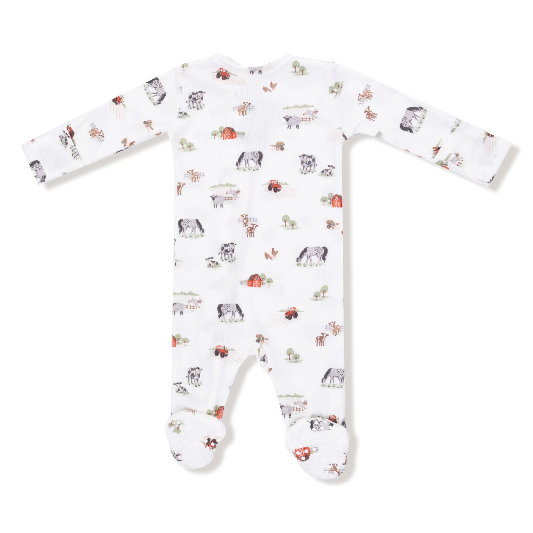 Angel Dear Angel Dear 2 Way Zipper Footie for Baby with Ribbed Modal - Apparel & Accessories > Clothing > Baby & Toddler Clothing > Baby & Toddler Sleepwear 651