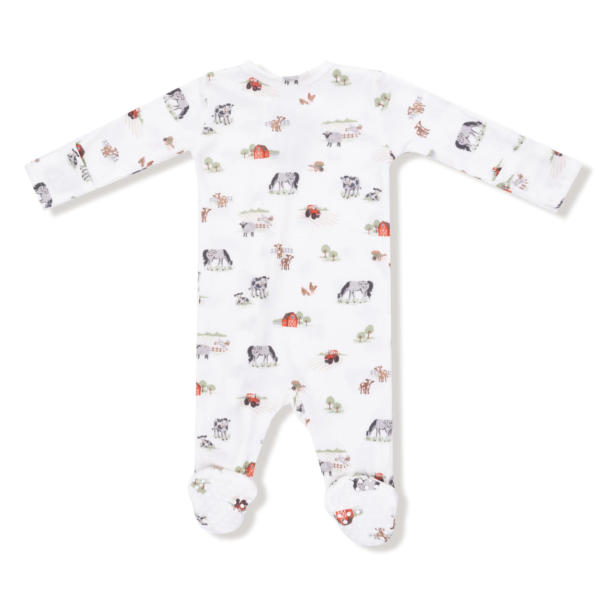 Angel Dear 2 Way Zipper Footie for Baby with Ribbed Modal Angel Dear Everetts Place: Online Boutique