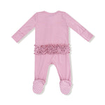 Angel Dear Angel Dear 2 Way Zipper Ruffle Back Footie Baby Sleepwear - Apparel & Accessories > Clothing > Baby & Toddler Clothing > Baby & Toddler Sleepwear 653