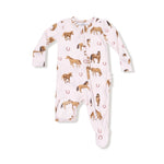 Angel Dear Angel Dear 2 Way Zipper Ruffle Back Footie Bamboo Baby - Apparel & Accessories > Clothing > Baby & Toddler Clothing > Baby & Toddler Sleepwear 653