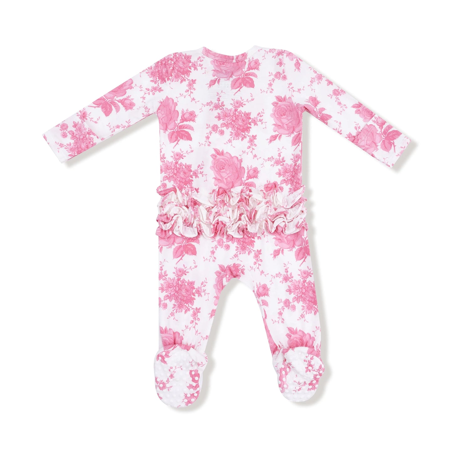 Angel Dear 2 Way Zipper Ruffle Back Footie Bamboo Fabric Angel Dear Everetts Place: Online Boutique