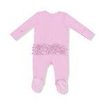 Angel Dear Angel Dear 2 Way Zipper Ruffle Back Footie Bamboo Fabric - Apparel & Accessories > Clothing > Baby & Toddler Clothing > Baby & Toddler Sleepwear 653