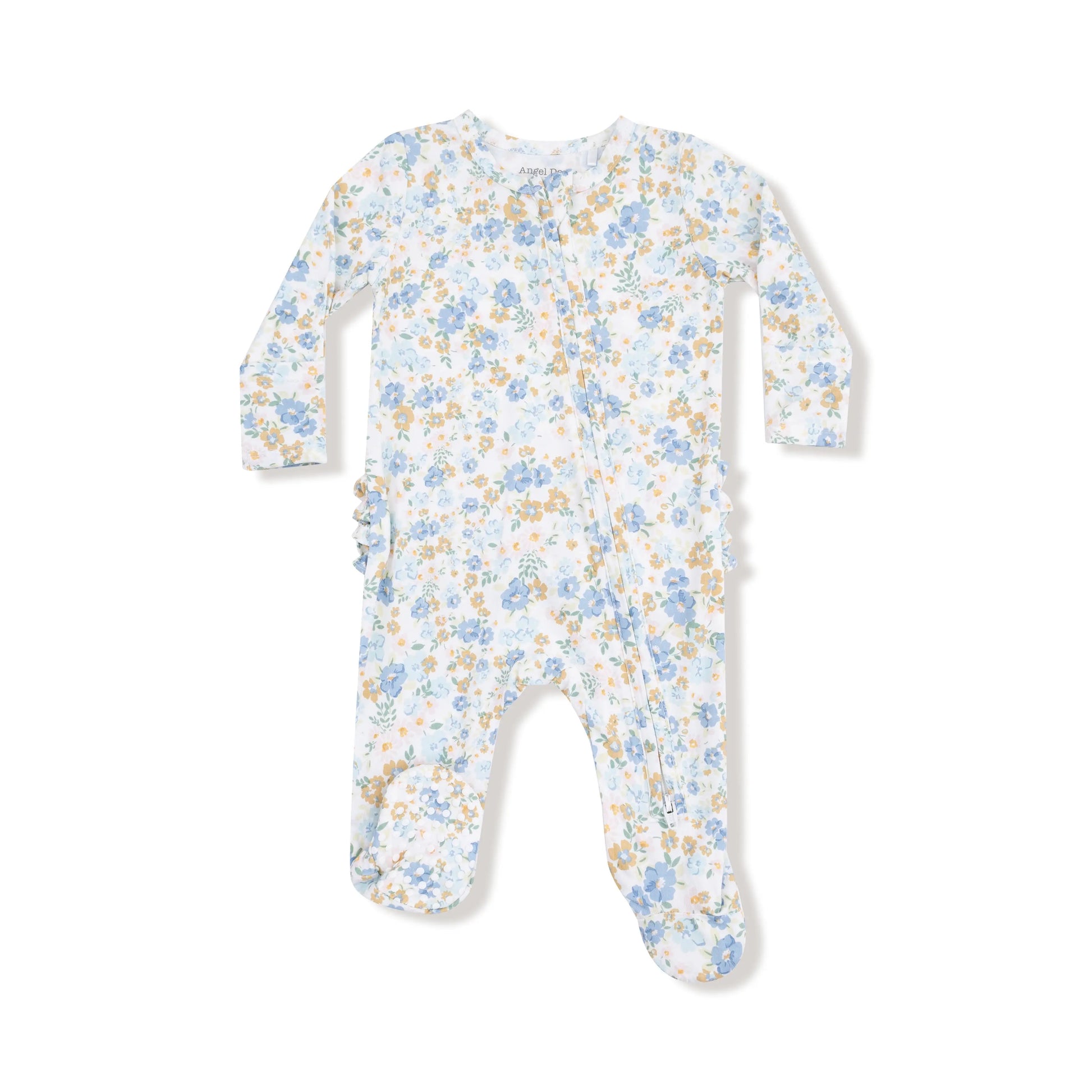 Angel Dear 2 Way Zipper Ruffle Back Footie Bamboo Soft Angel Dear Everetts Place: Online Boutique