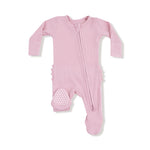 Angel Dear Angel Dear 2 Way Zipper Ruffle Back Footie Waffle Fabric - Apparel & Accessories > Clothing > Baby & Toddler Clothing > Baby & Toddler Sleepwear 653