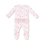 Angel Dear Angel Dear 2 Way Zipper Ruffle Front Footie For Baby - Apparel & Accessories > Clothing > Baby & Toddler Clothing > Baby & Toddler Sleepwear 128
