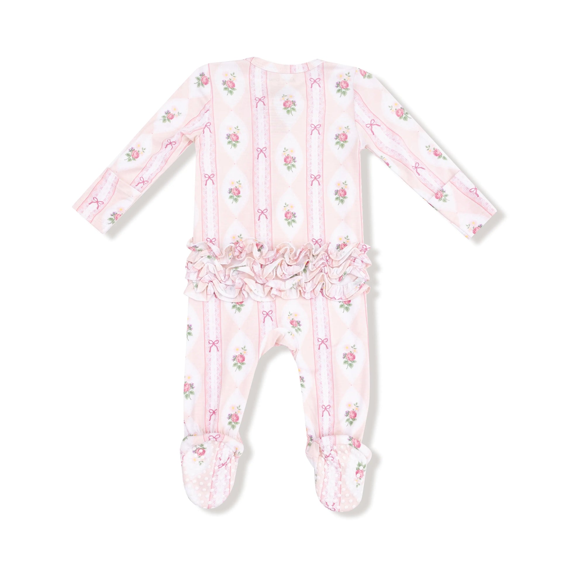 Angel Dear 2 Way Zipper Ruffle Front Footie For Baby Angel Dear Everetts Place: Online Boutique