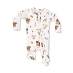 Angel Dear Angel Dear Baby 2 Way Zipper Footie Soft Ribbed Modal - Apparel & Accessories > Clothing > Baby & Toddler Clothing > Baby & Toddler Sleepwear 651