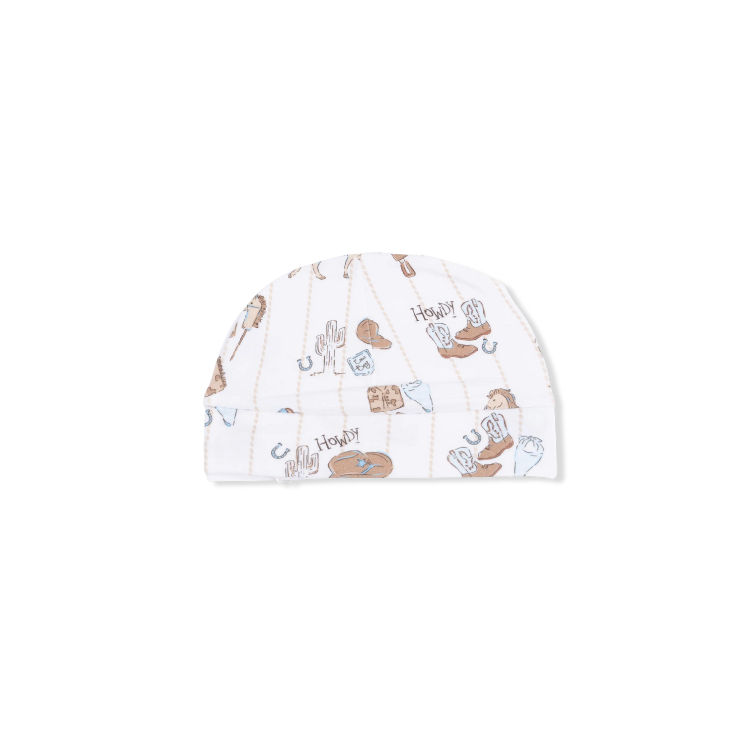 Angel Dear Baby Cowboy Beanie Hat Soft Cotton Newborn Toddler Angel Dear 