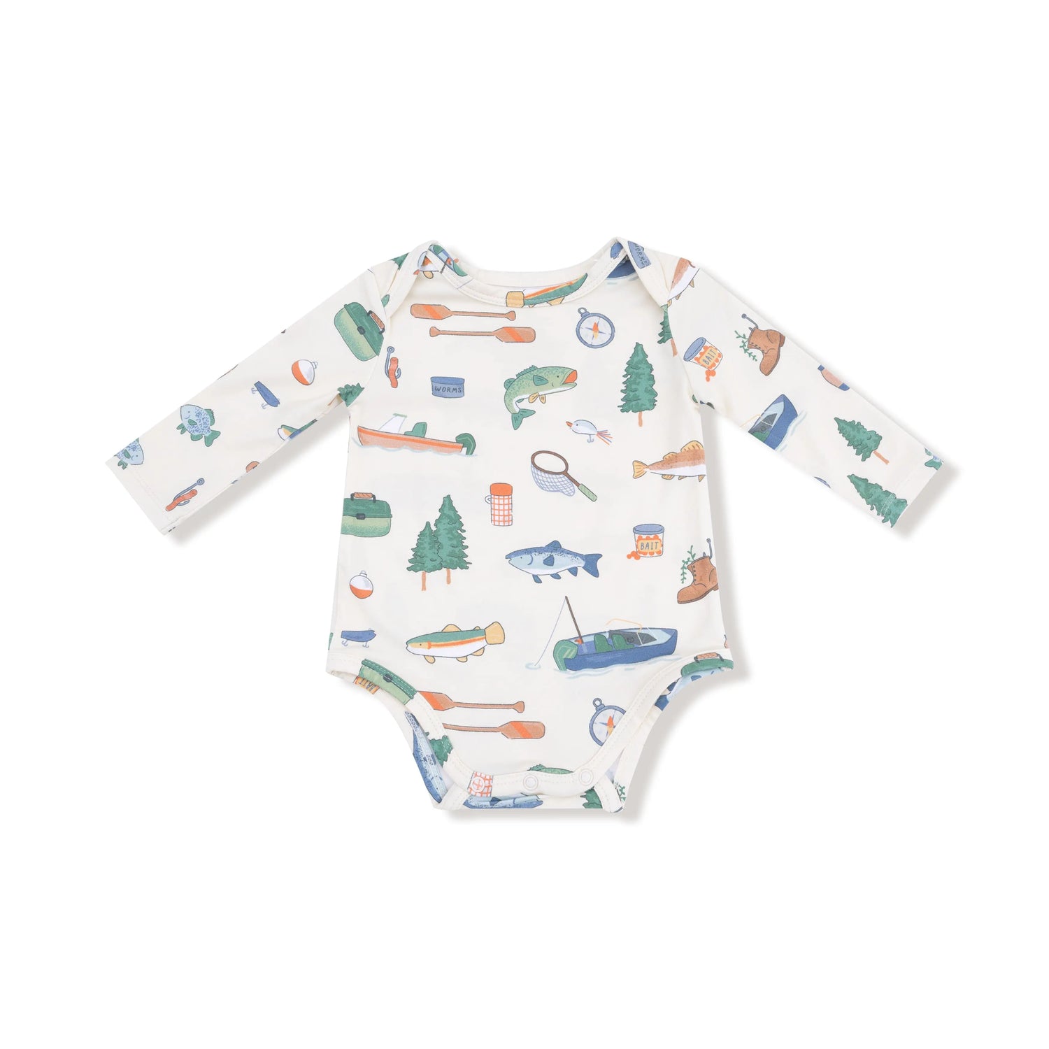 Angel Dear Angel Dear Baby Lap Shoulder Bodysuit Long Sleeve Bamboo - Apparel & Accessories > Clothing > Baby & Toddler Clothing > Baby One-Pieces 147