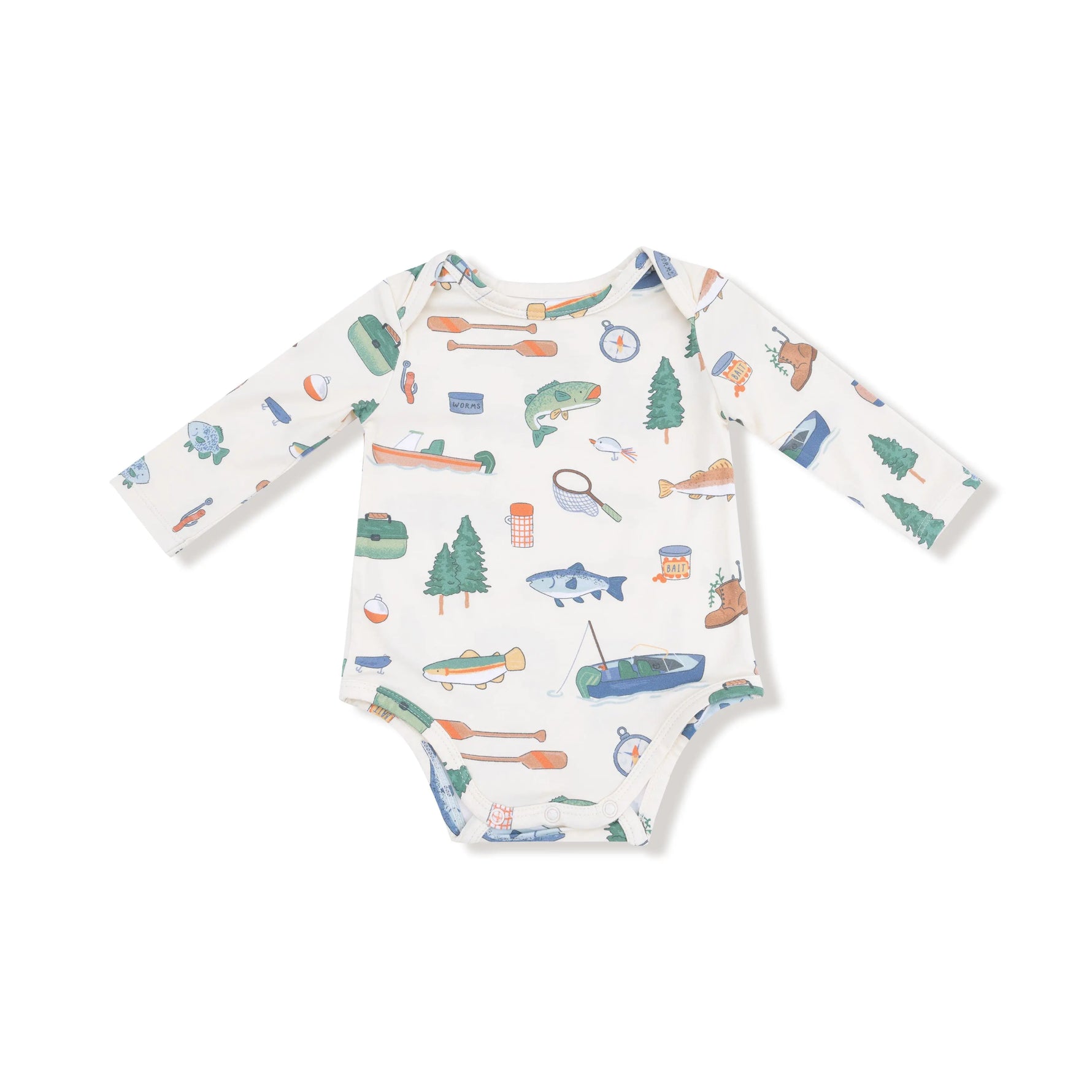 Angel Dear Angel Dear Baby Lap Shoulder Bodysuit Long Sleeve Bamboo - Apparel & Accessories > Clothing > Baby & Toddler Clothing > Baby One-Pieces 147