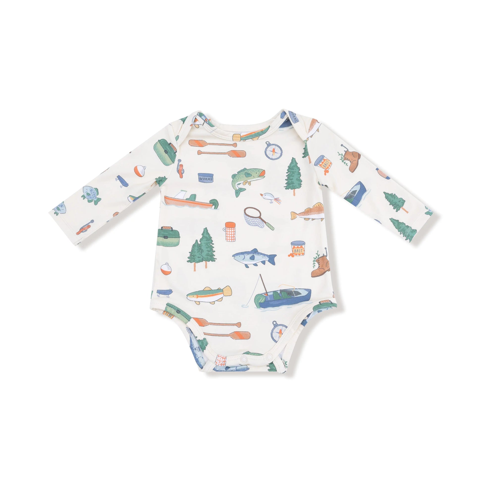 Angel Dear Baby Lap Shoulder Bodysuit Long Sleeve Bamboo Angel Dear Everetts Place: Online Boutique
