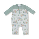 Angel Dear Angel Dear Baby Romper With Contrast Sleeves Bamboo Viscose - Apparel & Accessories > Clothing > Baby & Toddler Clothing > Baby One-Pieces 969