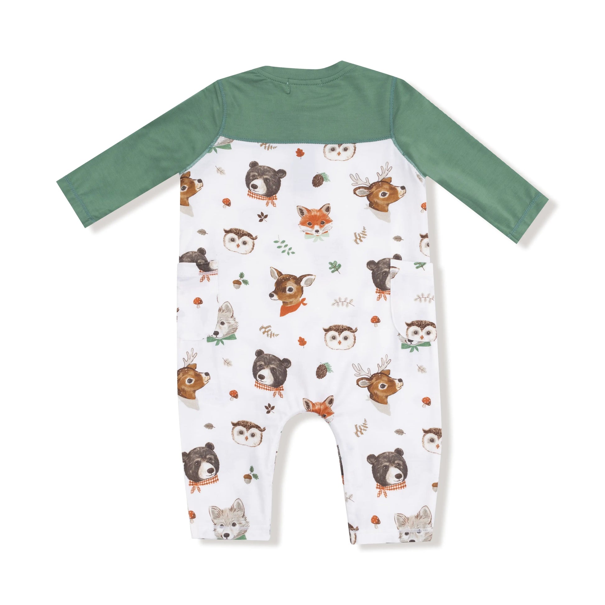 Angel Dear Baby Romper With Contrast Sleeves Bamboo Viscose Angel Dear Everetts Place: Online Boutique
