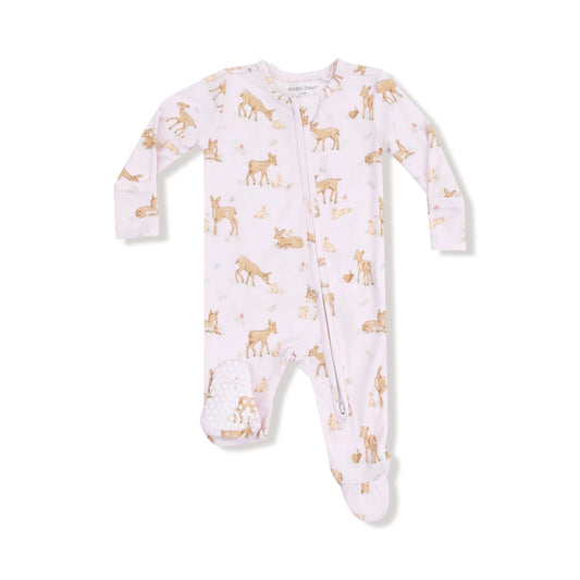 Angel Dear Bamboo 2 Way Zipper Ruffle Back Footie Baby Angel Dear Everetts Place: Online Boutique