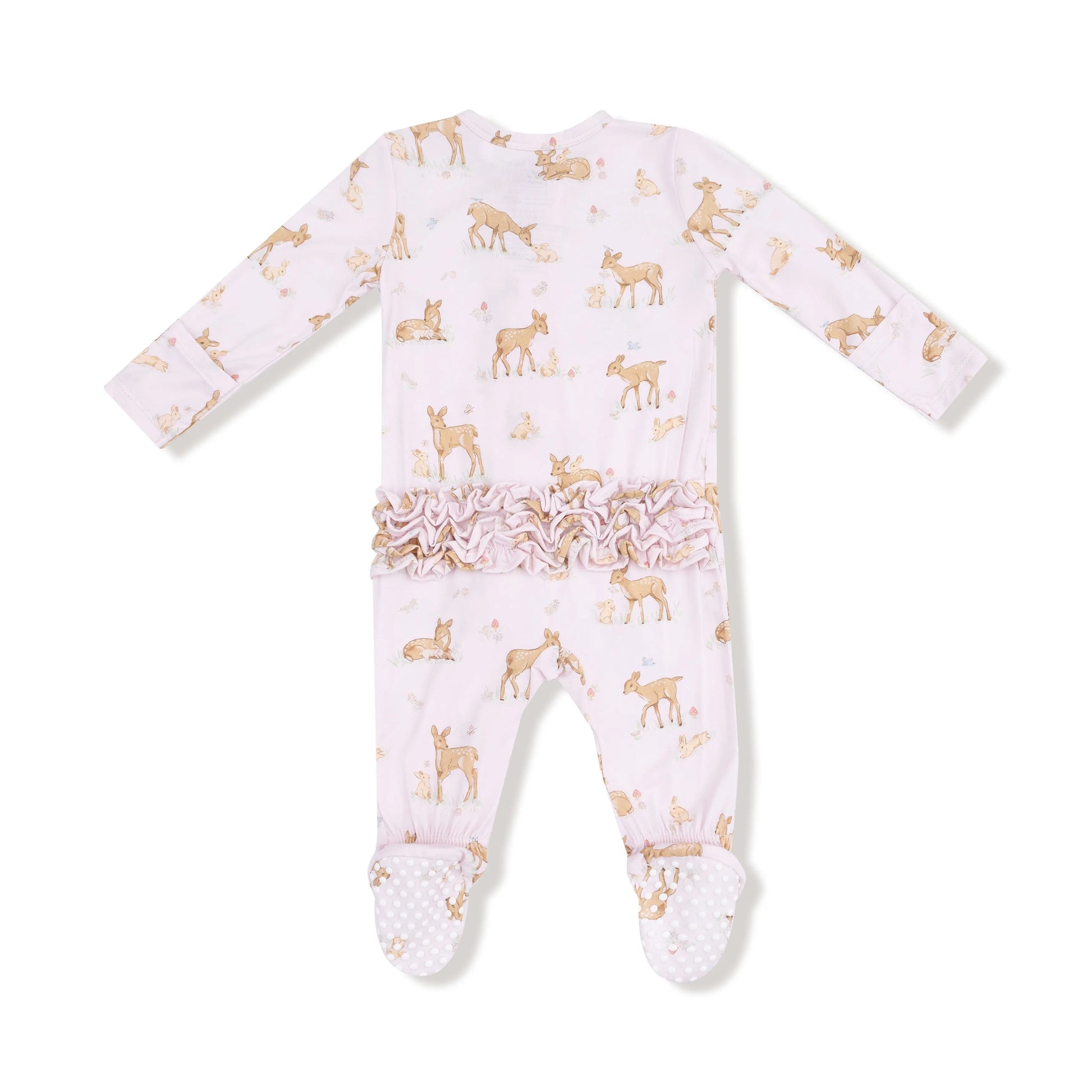 Angel Dear Bamboo 2 Way Zipper Ruffle Back Footie Baby Angel Dear Everetts Place: Online Boutique