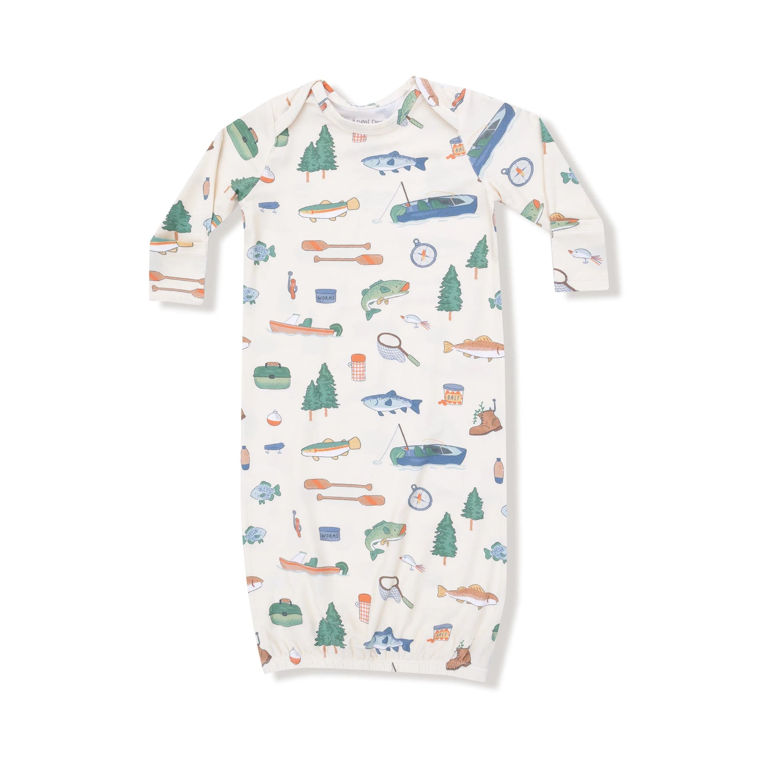 Angel Dear Angel Dear Bamboo Lap Shoulder Baby Gown For Sleep Time - Apparel & Accessories > Clothing > Baby & Toddler Clothing > Baby & Toddler Sleepwear 46