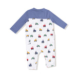 Angel Dear Angel Dear Bamboo Romper With Contrast Sleeves Cozy - Apparel & Accessories > Clothing > Baby & Toddler Clothing > Baby One-Pieces 969