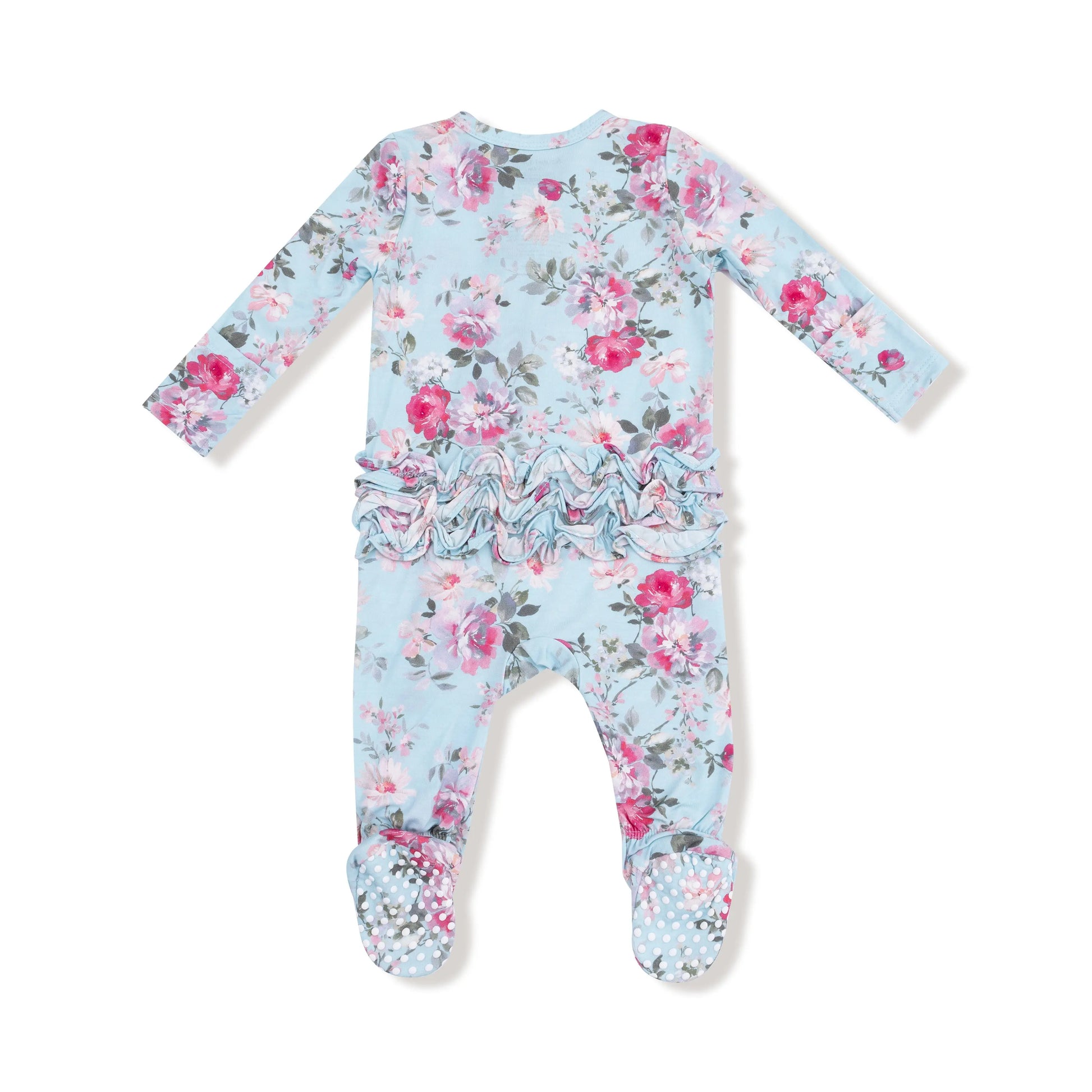 Angel Dear Bamboo Ruffle Back Two Way Zipper Footie Angel Dear Everetts Place: Online Boutique
