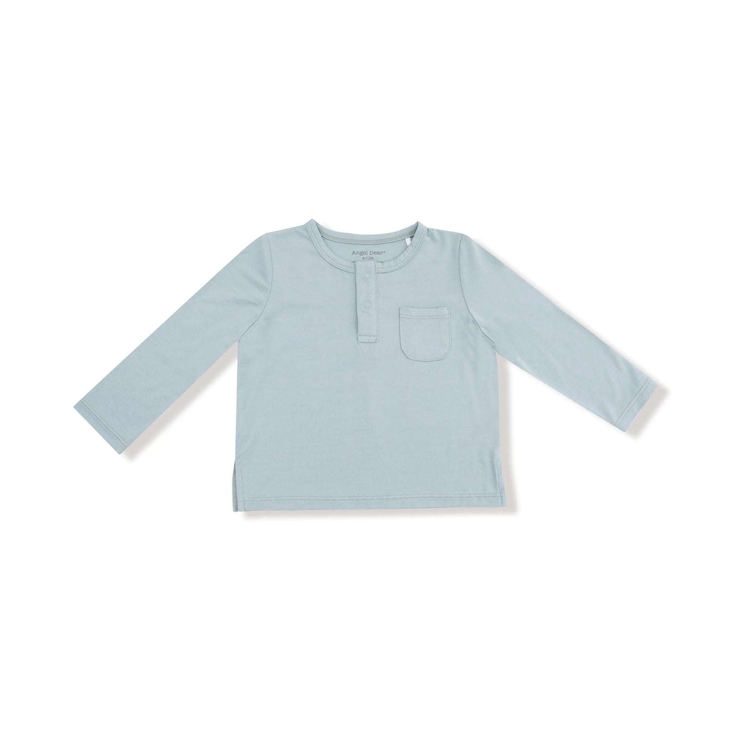 Angel Dear Angel Dear Bamboo Viscose Long Sleeve Henley With Pocket - Apparel & Accessories > Clothing > Baby & Toddler Clothing > Baby & Toddler Tops 633