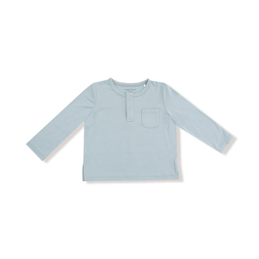 Angel Dear Bamboo Viscose Long Sleeve Henley With Pocket Angel Dear Everetts Place: Online Boutique