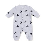Angel Dear Angel Dear Baseball Collar Romper With Front Placket - Apparel & Accessories > Clothing > Baby & Toddler Clothing > Baby One-Pieces 536